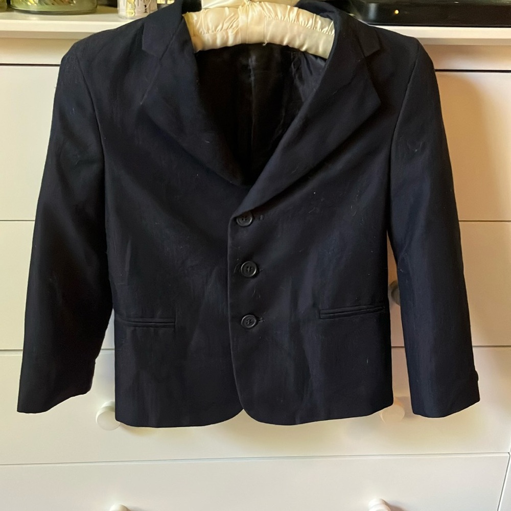 🎩 MARK JASON YOUTH SIZE 7 NAVY BLUE BLAZER
